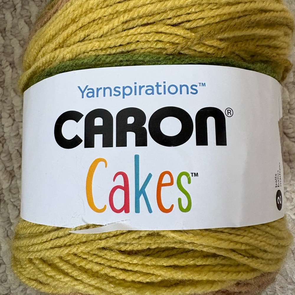 Caron Cakes Yellow-Green Yarn - Yarnspirations